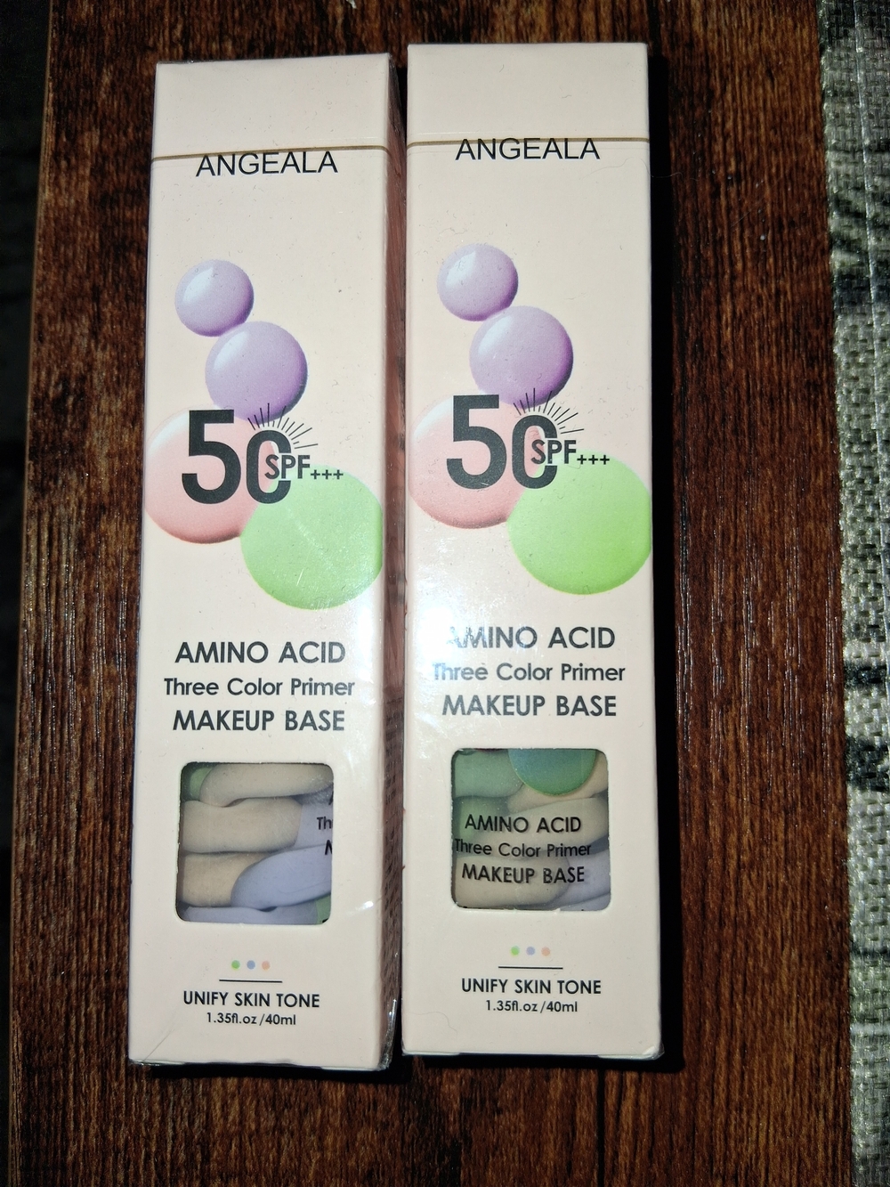 Three Color Primer Makeup Base SPF50 in Pastel Multi-Color